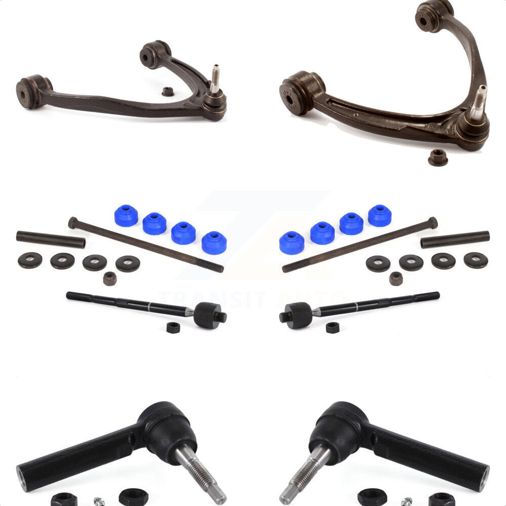 Front Suspension Control Arm And Ball Joint Assembly Steering Tie Rod End Stabilizer Bar Link Kit (8Pc) For Chevrolet Silverado 1500 GMC Sierra Tahoe KTR-101722 by TOR