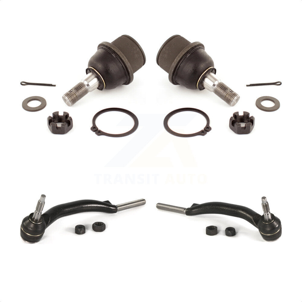 Front Suspension Ball Joint And Tie Rod End Kit For 2002-2002 Chevrolet Trailblazer GMC Envoy Oldsmobile Bravada EXT XL With 14mm Diameter Thread KTR-102495 by TOR