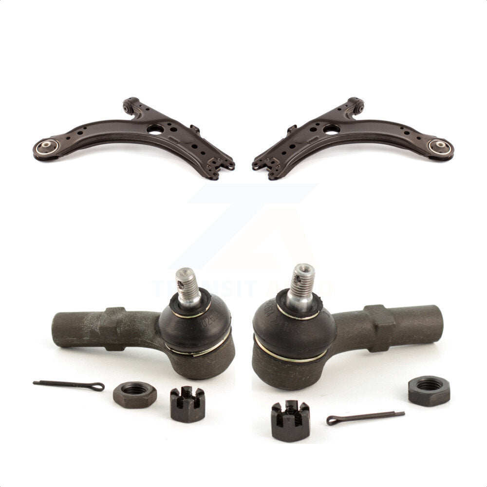 Front Suspension Control Arm And Tie Rod End Kit For Volkswagen Jetta Beetle Golf City KTR-102602 by TOR