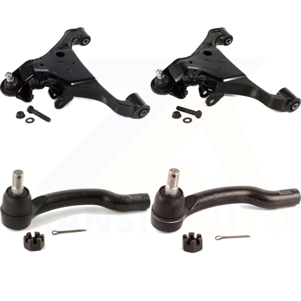 Front Suspension Control Arm Assembly And Tie Rod End Kit For Nissan Frontier Pathfinder Xterra KTR-102642 by TOR