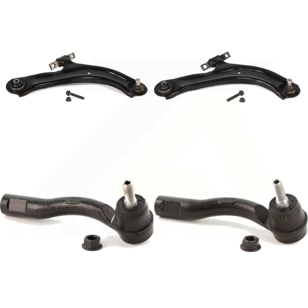 Front Suspension Control Arm Assembly And Tie Rod End Kit For 2007-2012 Nissan Sentra KTR-102643 by TOR