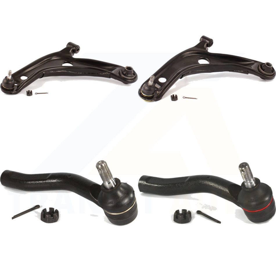 Front Suspension Control Arm Assembly And Tie Rod End Kit For Toyota Yaris Prius C KTR-102652 by TOR