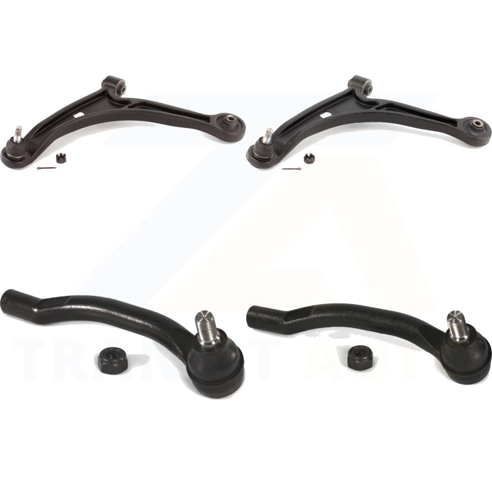 Front Suspension Control Arm Assembly And Tie Rod End Kit For Honda Pilot Acura MDX KTR-102667 by TOR