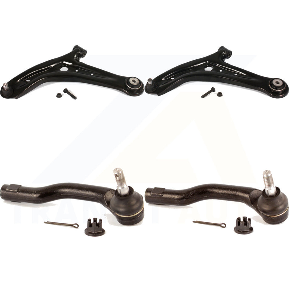 Front Suspension Control Arm Assembly And Tie Rod End Kit For 2011-2014 Mazda 2 KTR-102675 by TOR