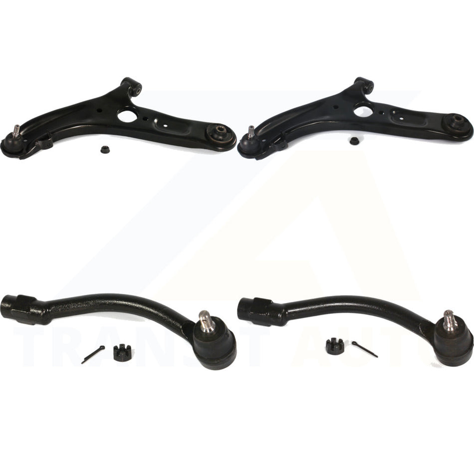 Front Suspension Control Arm Assembly And Tie Rod End Kit For Hyundai Elantra Veloster GT Coupe KTR-102688 by TOR