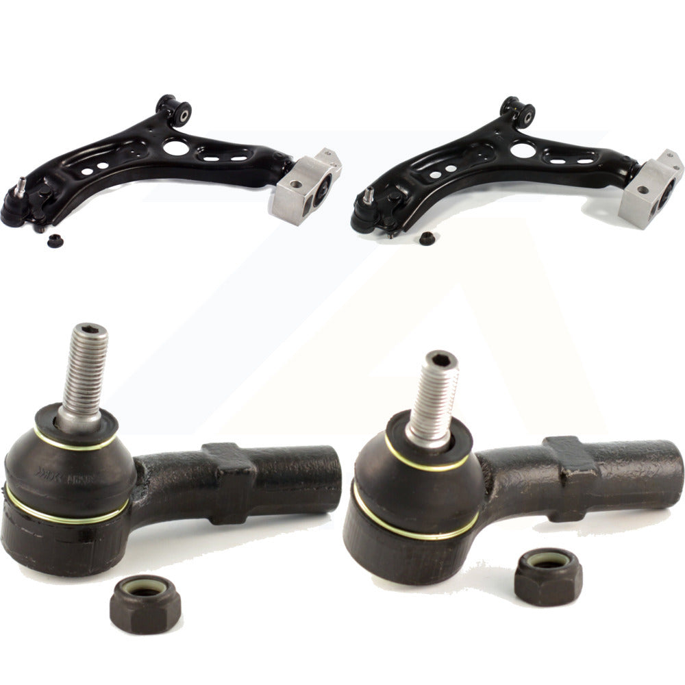 Front Suspension Control Arm Assembly And Tie Rod End Kit For Volkswagen Tiguan CC KTR-102697 by TOR