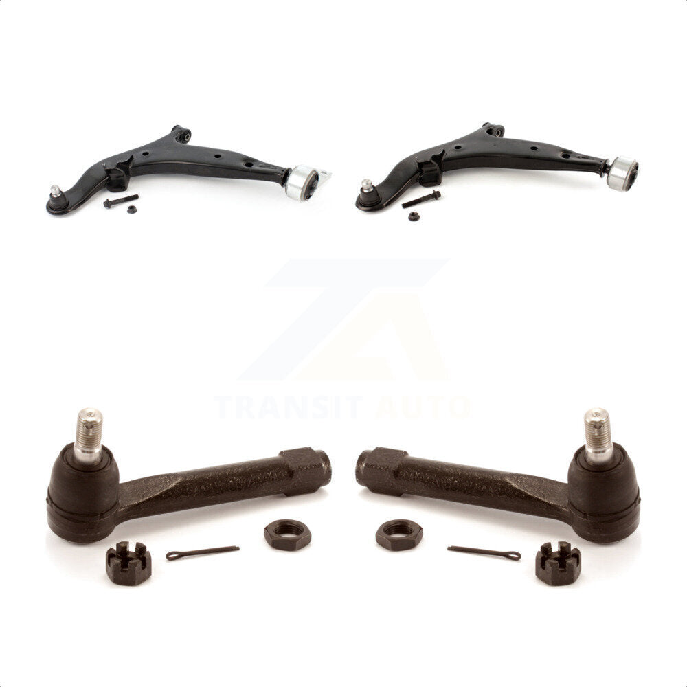 Front Suspension Control Arm Assembly And Tie Rod End Kit For 2004-2009 Nissan Quest KTR-102766 by TOR