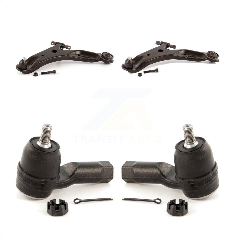 Front Suspension Control Arm Assembly And Tie Rod End Kit For 2001-2006 Hyundai Santa Fe KTR-102798 by TOR