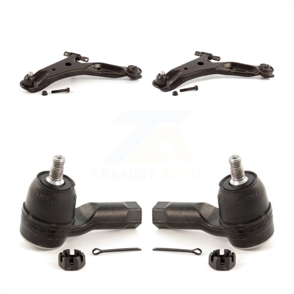 Front Suspension Control Arm Assembly And Tie Rod End Kit For 2001-2006 Hyundai Santa Fe KTR-102917 by TOR