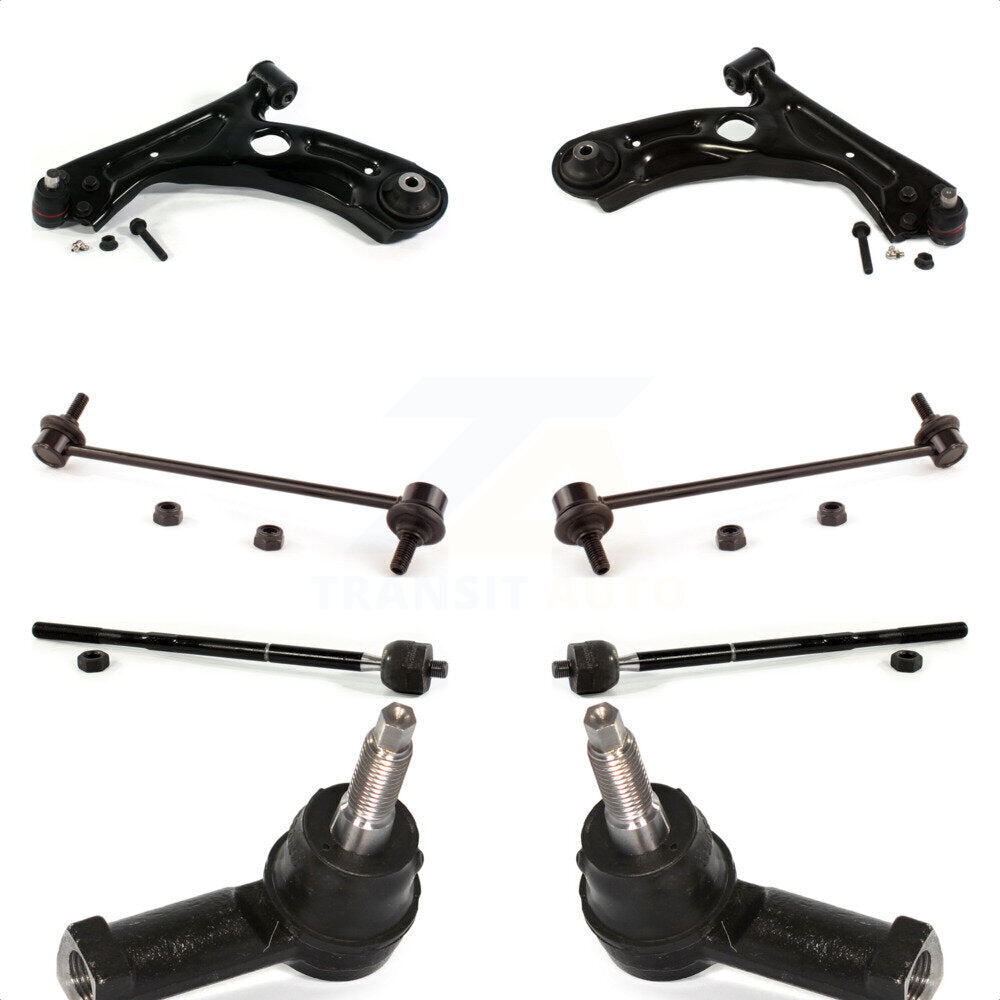 Front Suspension Control Arm And Ball Joint Assembly Steering Tie Rod End Stabilizer Bar Link Kit (8Pc) For Chevrolet Sonic KTR-102947 by TOR