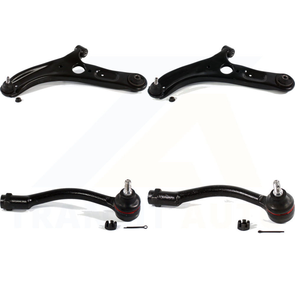 Front Suspension Control Arm Assembly And Tie Rod End Kit For Kia Forte Forte5 Koup KTR-103110 by TOR