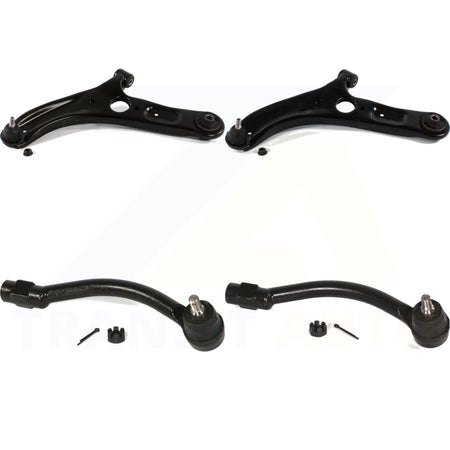 Front Suspension Control Arm Assembly And Tie Rod End Kit For Hyundai Elantra Coupe Vehicles Manufactured In USA KTR-103111 by TOR