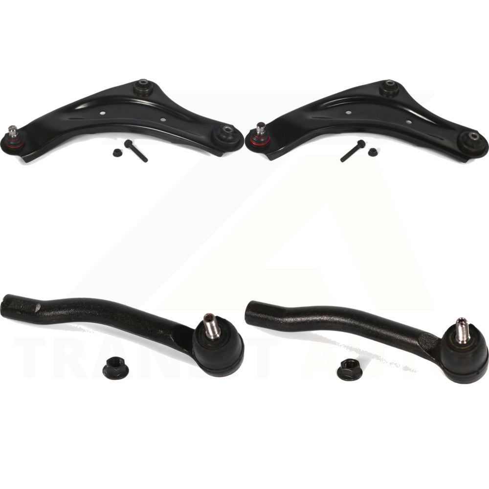 Front Suspension Control Arm Assembly And Tie Rod End Kit For Nissan LEAF KTR-103117 by TOR