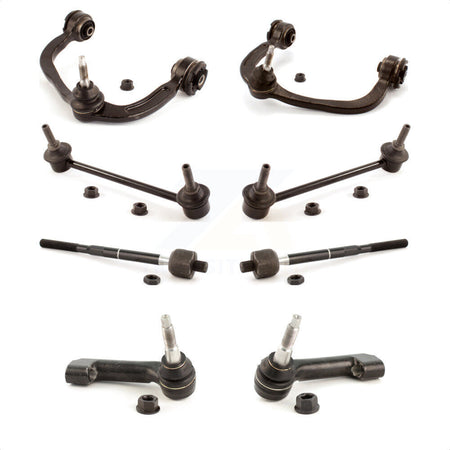 Front Suspension Control Arm And Ball Joint Assembly Steering Tie Rod End Stabilizer Bar Link Kit (8Pc) For Ford F-150 Studs Face The Same Direction KTR-103204 by TOR