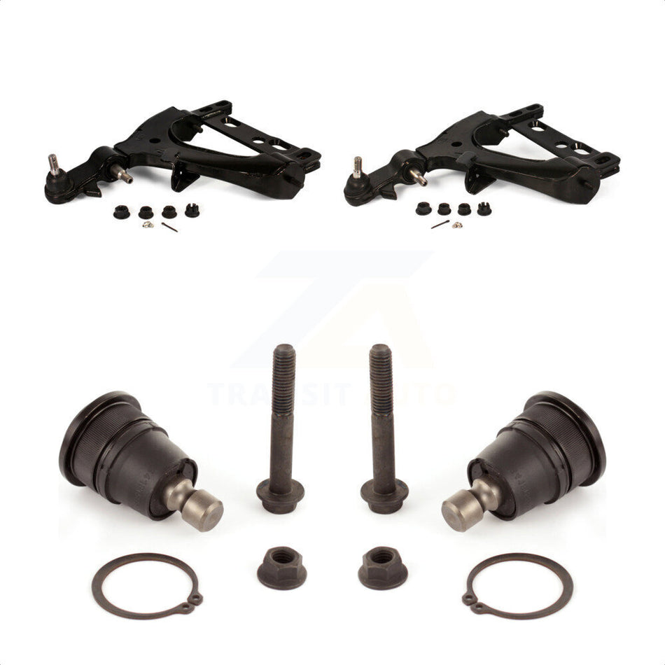 Front Suspension Control Arms And Upper Ball Joints Kit For Chevrolet Trailblazer GMC Envoy EXT XL Buick Rainier Oldsmobile Bravada XUV Isuzu Ascender Saab 9-7x KTR-103317 by TOR