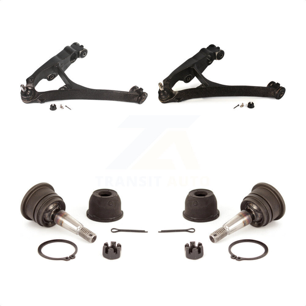 Front Suspension Control Arms And Upper Ball Joints Kit For Chevrolet Silverado 1500 GMC Tahoe Sierra Suburban Yukon Avalanche XL Cadillac Classic Escalade Express 2500 ESV EXT Savana KTR-103321 by TOR