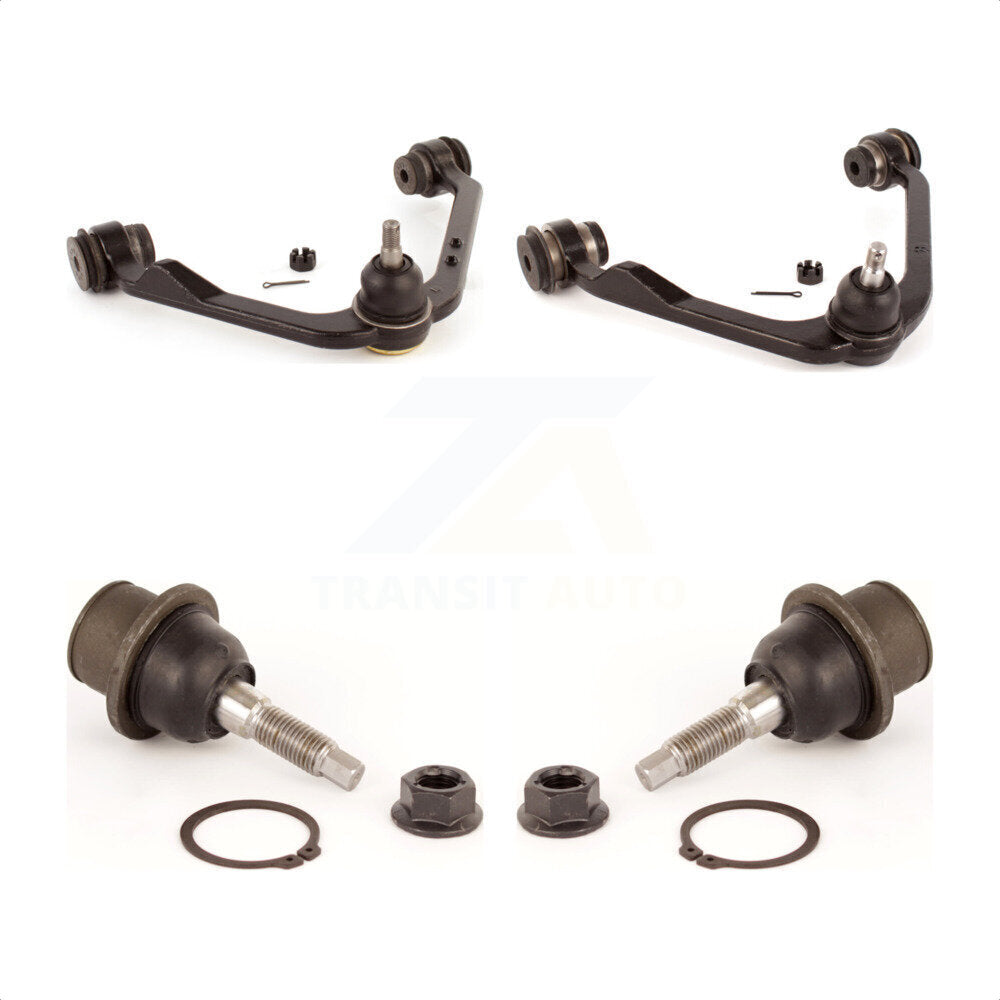 Front Suspension Control Arms And Lower Ball Joints Kit For 2004 Ford F-150 RWD 11th Digit Of Vin Is C KTR-103404 by TOR