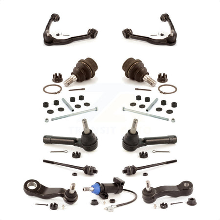 Front Control Arms And Lower Ball Joints Tie Rods Link Sway Bar Kit (13Pc) For Chevrolet Silverado 1500 GMC Tahoe Sierra Suburban Yukon XL Avalanche Cadillac Classic Escalade ESV EXT KTR-103432 by TOR