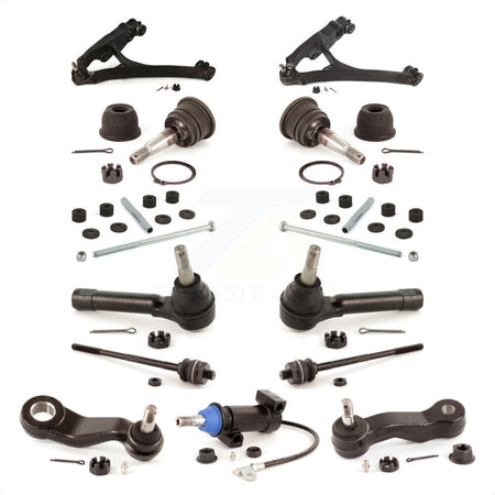 Front Control Arms And Tie Rods Link Sway Bar Upper Ball Joints Kit (13Pc) For Chevrolet Silverado 1500 GMC Tahoe Sierra Suburban Yukon Avalanche XL Cadillac Classic Escalade ESV EXT KTR-103474 by TOR