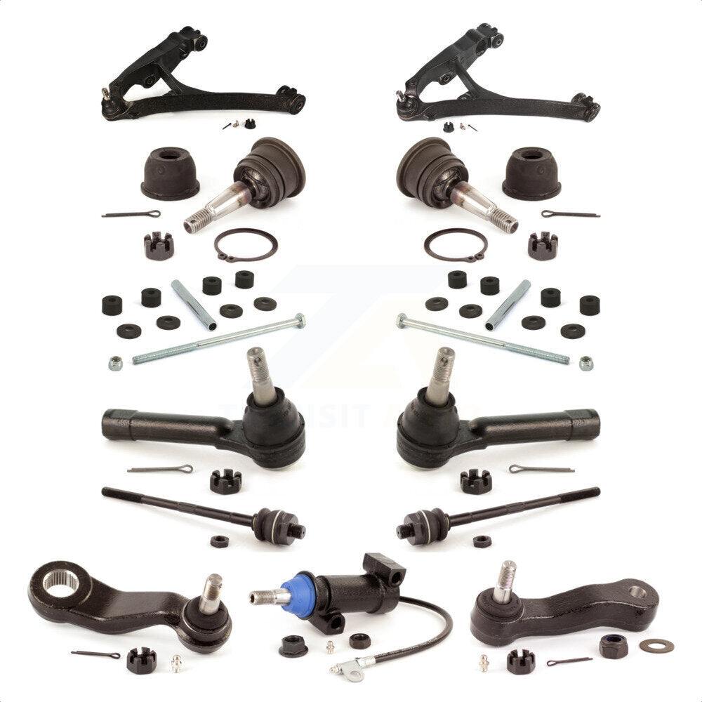 Front Control Arms Assembly And Tie Rods Link Sway Bar Upper Ball Joints Suspension Kit (13Pc) For Chevrolet Silverado 1500 GMC Sierra Avalanche KTR-103475 by TOR