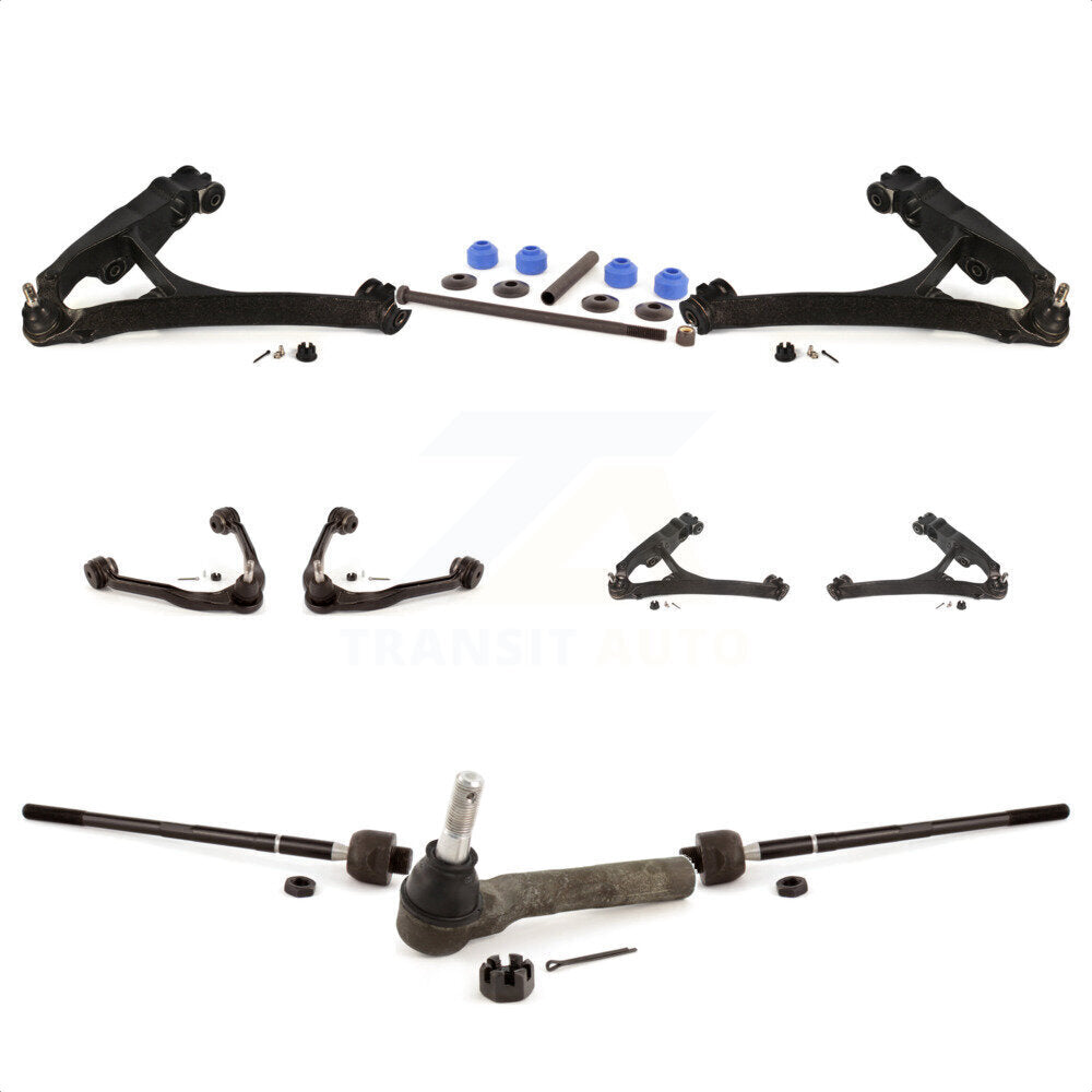 Front Control Arms Assembly And Lower Ball Joints Tie Rods Link Sway Bar Suspension Kit (10Pc) For Chevrolet Express 1500 2500 GMC Savana AWD KTR-103500 by TOR