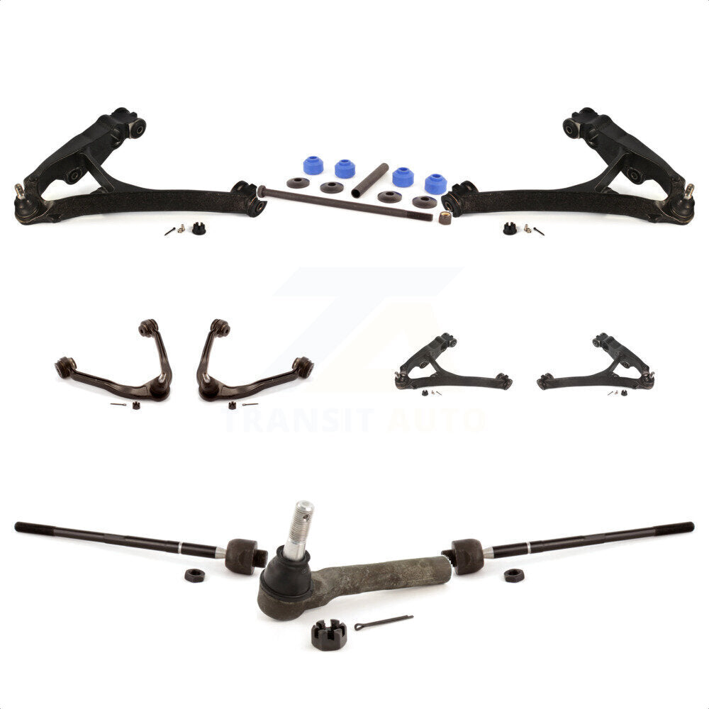 Front Control Arms Assembly And Lower Ball Joints Tie Rods Link Sway Bar Suspension Kit (10Pc) For Chevrolet Express 1500 2500 GMC Savana AWD KTR-103514 by TOR