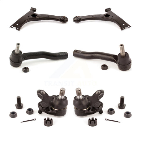 Front Suspension Control Arm With Tie Rod End And Ball Joint Kit (6Pc) For Toyota Corolla KTR-104000 by TOR