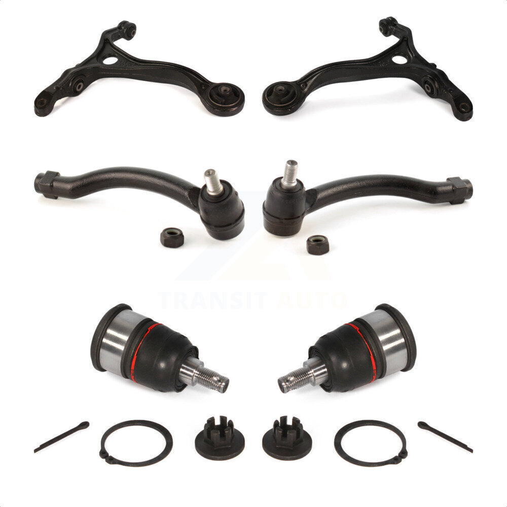 Front Suspension Control Arm With Tie Rod End And Ball Joint Kit (6Pc) For 2004-2007 Acura TL KTR-104001 by TOR