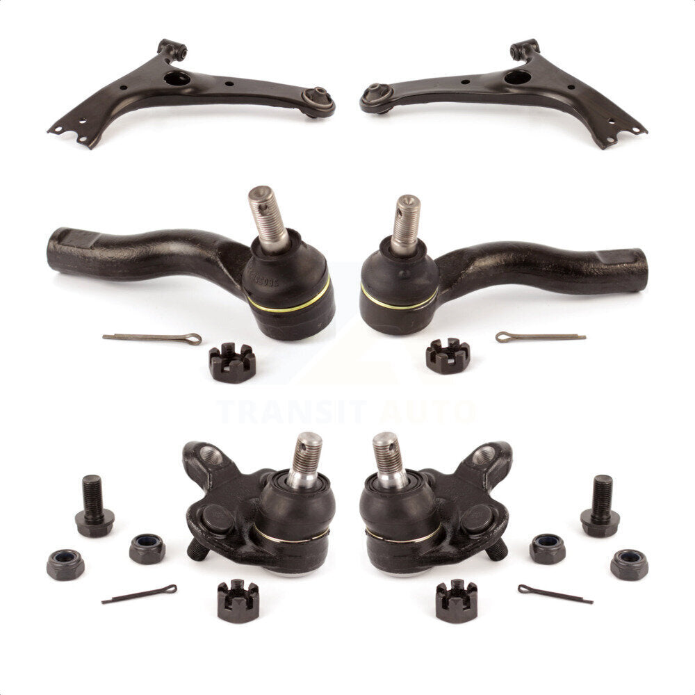 Front Suspension Control Arm With Tie Rod End And Ball Joint Kit (6Pc) For Toyota RAV4 KTR-104016 by TOR