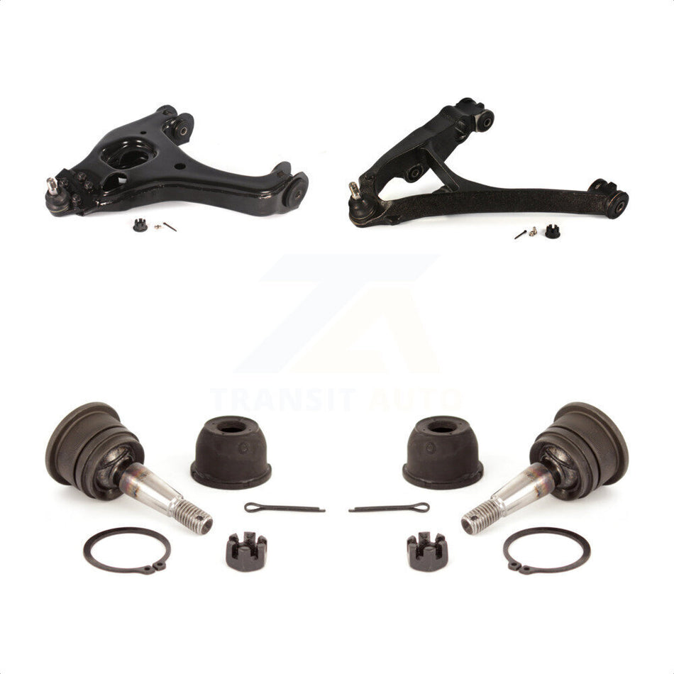 Front Suspension Control Arms And Upper Ball Joints Kit For 2005 Chevrolet Silverado 1500 RWD with Torsion Bar front springs KTR-104043 by TOR