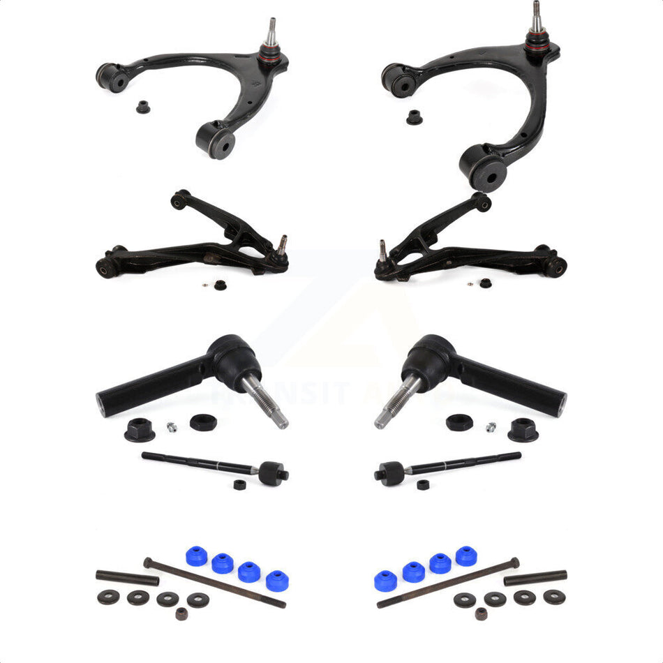 Front Control Arms Assembly And Lower Ball Joints Tie Rods Link Sway Bar Suspension Kit (10Pc) For 2014-2016 Chevrolet Silverado 1500 GMC Sierra With Aluminum Steering Knuckles RWD KTR-104202 by TOR