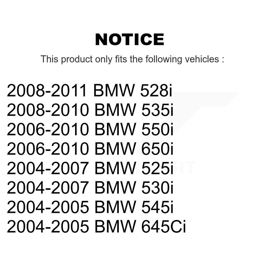 Front Wheel Bearing And Hub Assembly Pair For BMW 528i 530i 525i 650i 535i 550i 645Ci 545i K70-100287