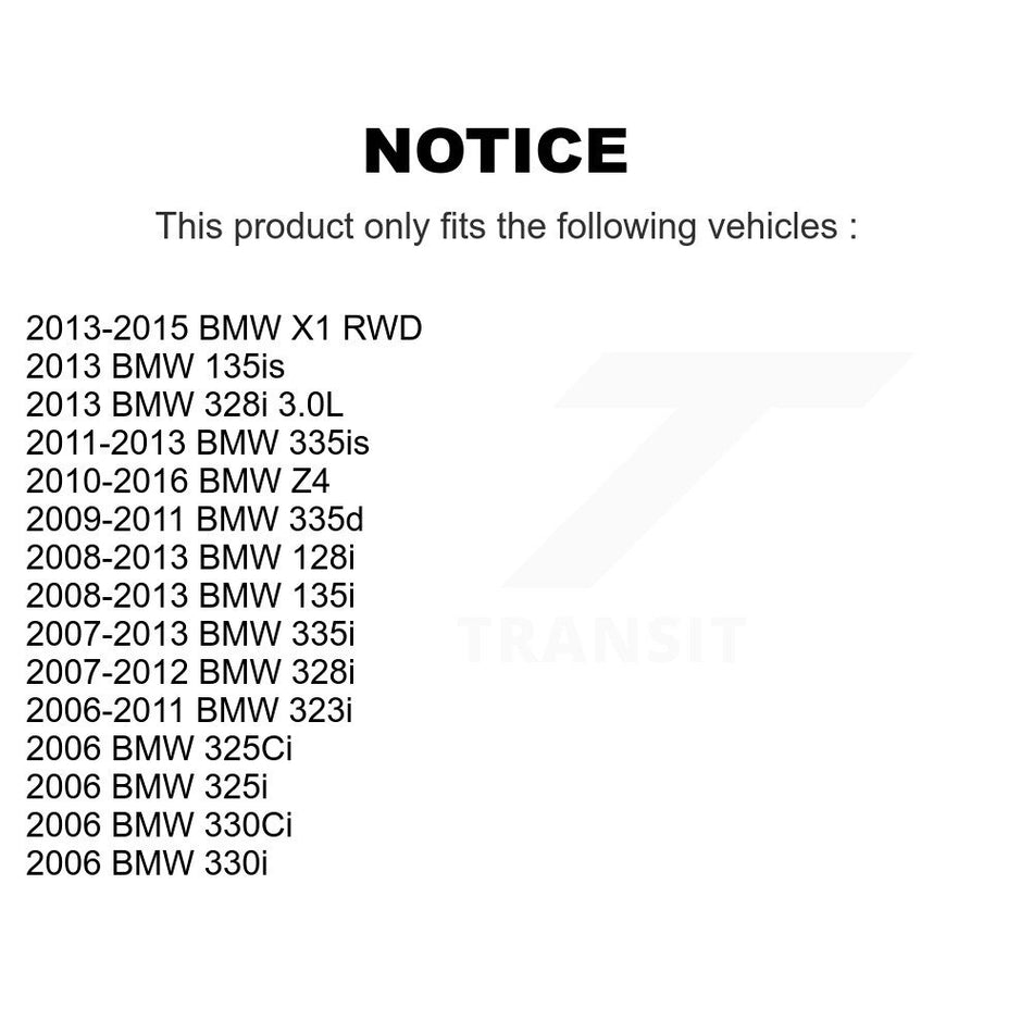 Front Wheel Bearing And Hub Assembly Pair For BMW 328i 335i X1 325i 128i 330i Z4 135i 335d 325Ci 330Ci 335is 135is 323i K70-100310