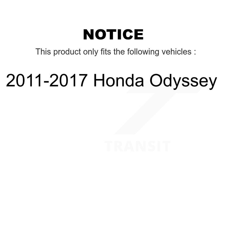 Front Wheel Bearing And Hub Assembly Pair For 2011-2017 Honda Odyssey K70-100340