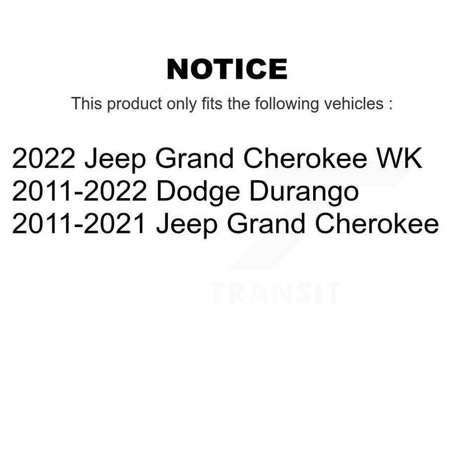 Front Wheel Bearing And Hub Assembly Pair For Jeep Grand Cherokee Dodge Durango WK K70-100353