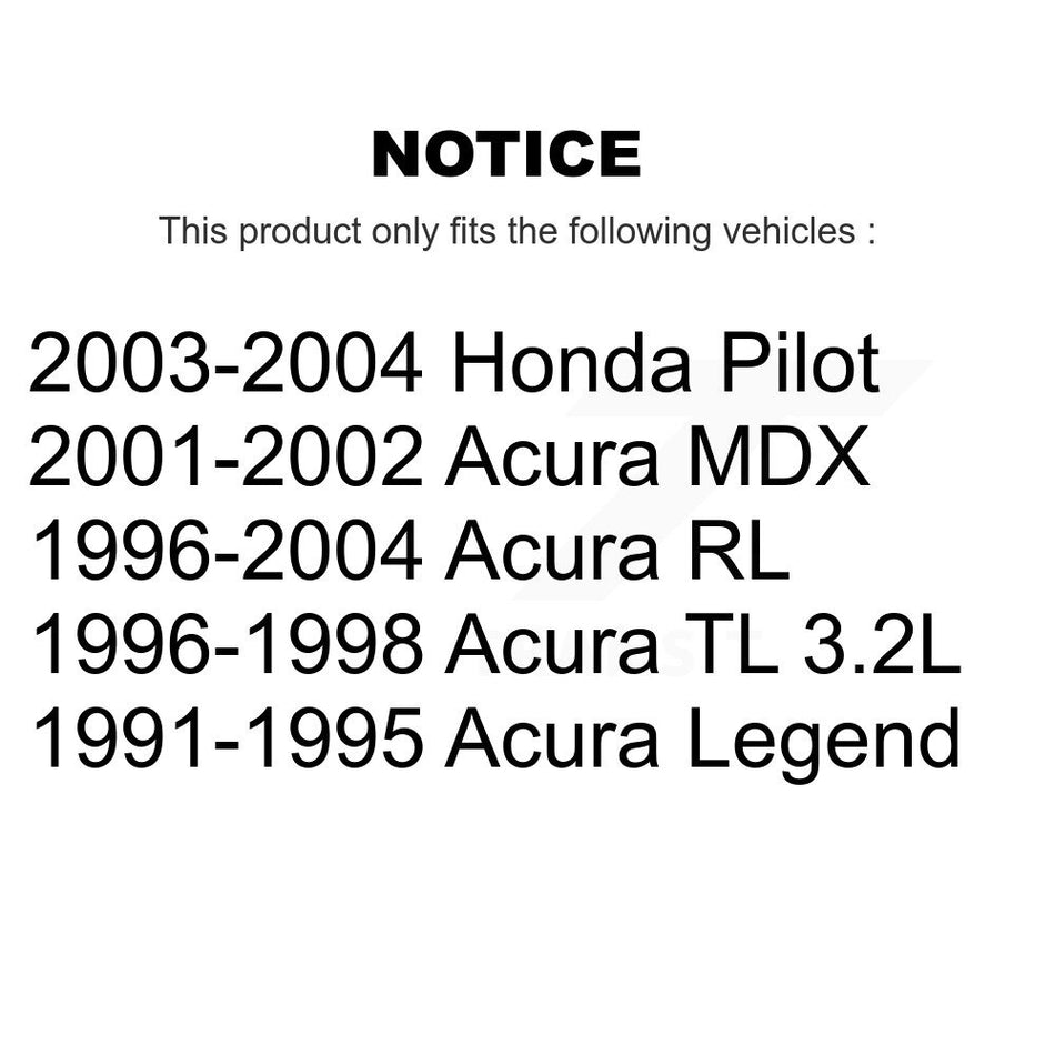 Front Wheel Bearing Pair For Honda Pilot Acura MDX RL Legend TL K70-100489