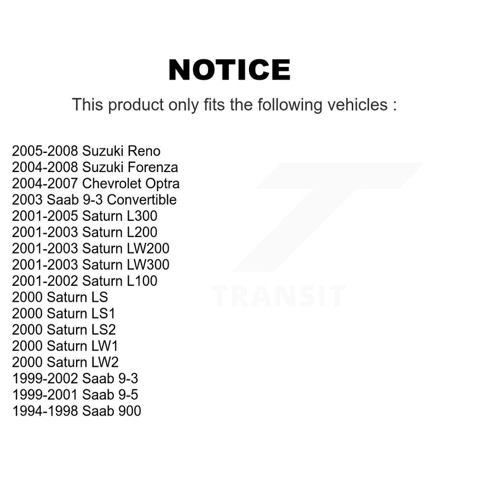 Front Wheel Bearing Pair For Saturn Saab Suzuki L200 Forenza 9-3 L300 9-5 900 Reno LS1 L100 LW200 LS2 LW300 LW2 LW1 LS Chevrolet Optra K70-100500