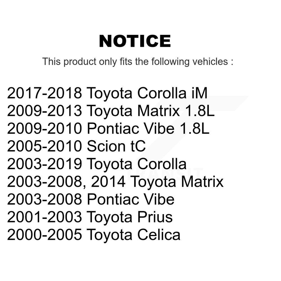 Front Wheel Bearing Pair For Toyota Corolla Matrix Pontiac Vibe Scion tC Celica iM Prius K70-100509