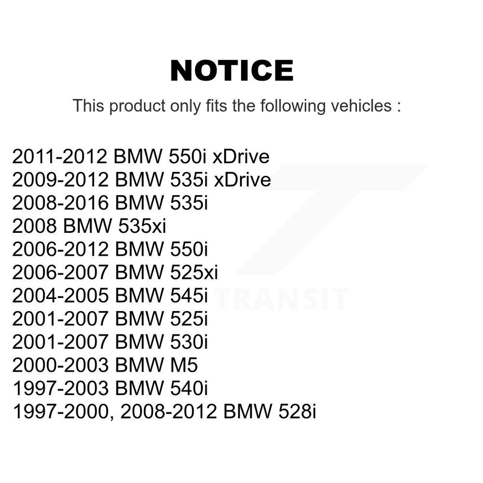 Rear Wheel Bearing And Hub Assembly Pair For BMW 528i 535i 530i 525i xDrive 550i 540i 535xi 545i 525xi M5 K70-100608