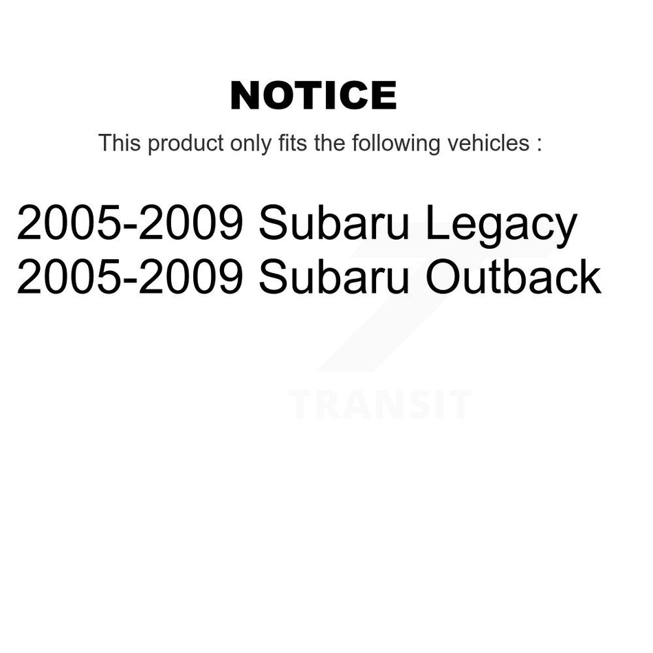 Rear Wheel Bearing And Hub Assembly Pair For 2005-2009 Subaru Outback Legacy K70-100640