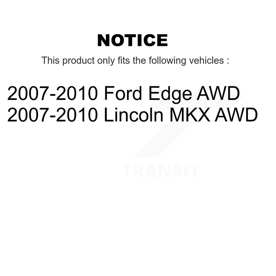 Rear Wheel Bearing And Hub Assembly Pair For 2007-2010 Ford Edge Lincoln MKX AWD K70-100670