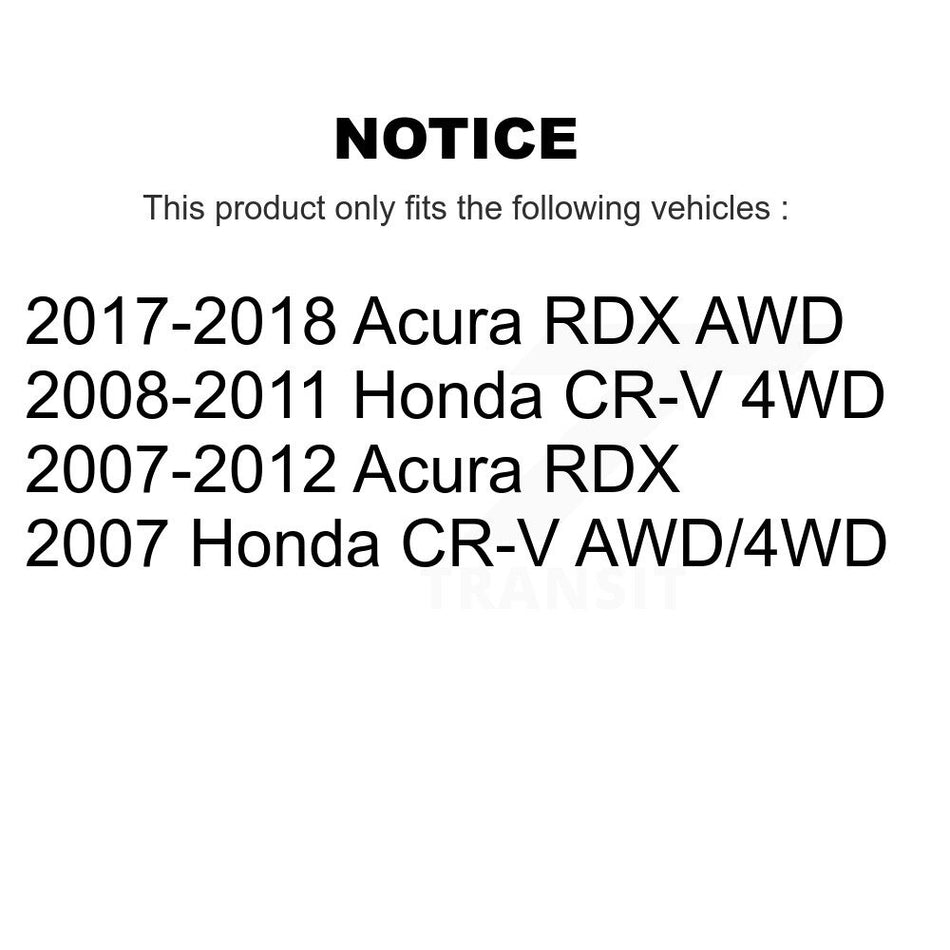 Rear Wheel Bearing And Hub Assembly Pair For Honda CR-V Acura RDX K70-100679