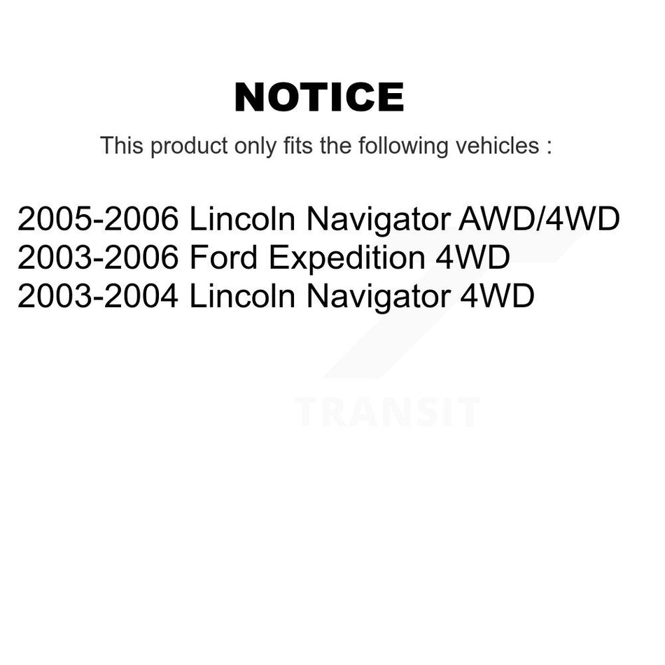 Front Rear Wheel Bearing & Hub Assembly Kit For Ford Expedition Lincoln Navigator K70-101290