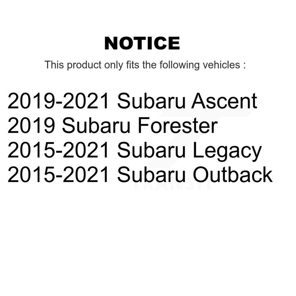 Rear Wheel Bearing And Hub Assembly Pair For Subaru Outback Legacy Forester WRX Ascent STI K70-101333