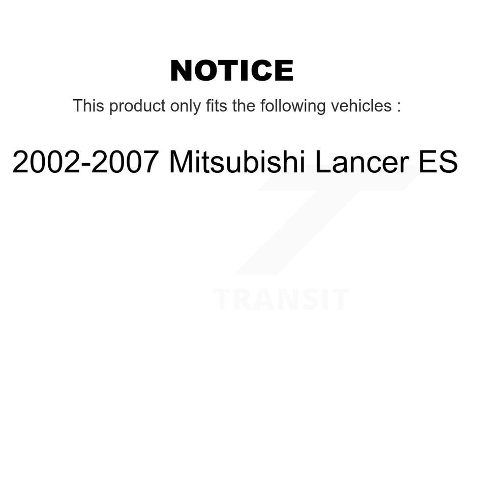 Rear Wheel Bearing And Hub Assembly Pair For 2002-2007 Mitsubishi Lancer ES K70-101368