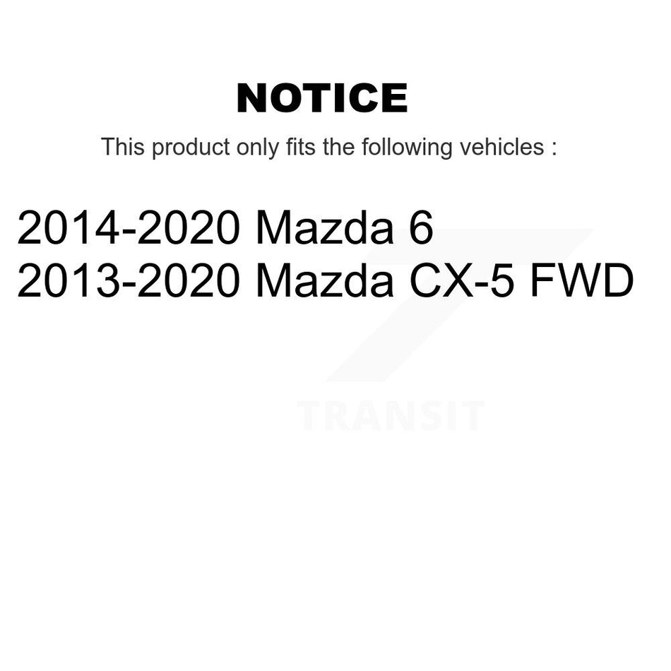 Rear Wheel Bearing And Hub Assembly Pair For Mazda CX-5 6 K70-101380