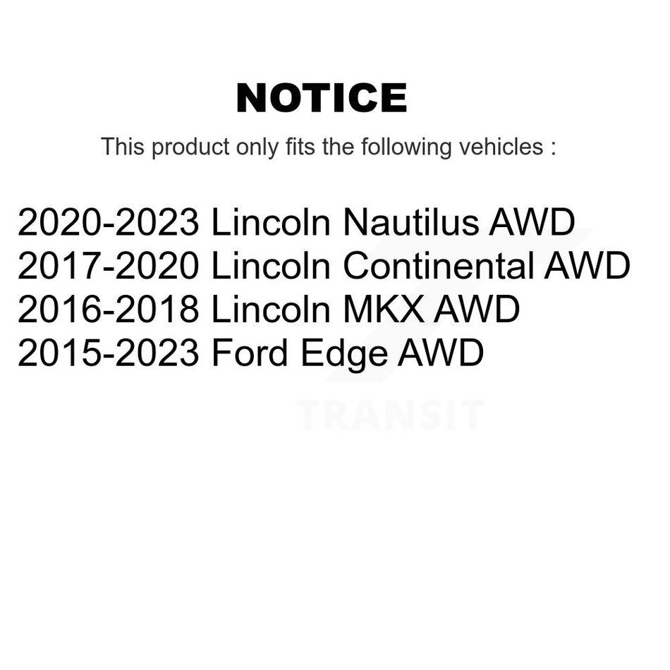 Rear Wheel Bearing And Hub Assembly Pair For Ford Edge Lincoln MKX Continental Nautilus AWD K70-101514