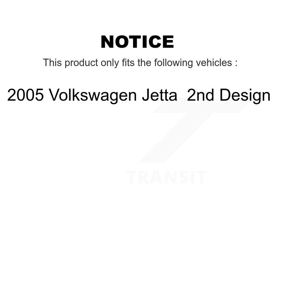 Front Rear Wheel Bearing And Hub Assembly Kit For 2005 Volkswagen Jetta 2nd Design K70-101534