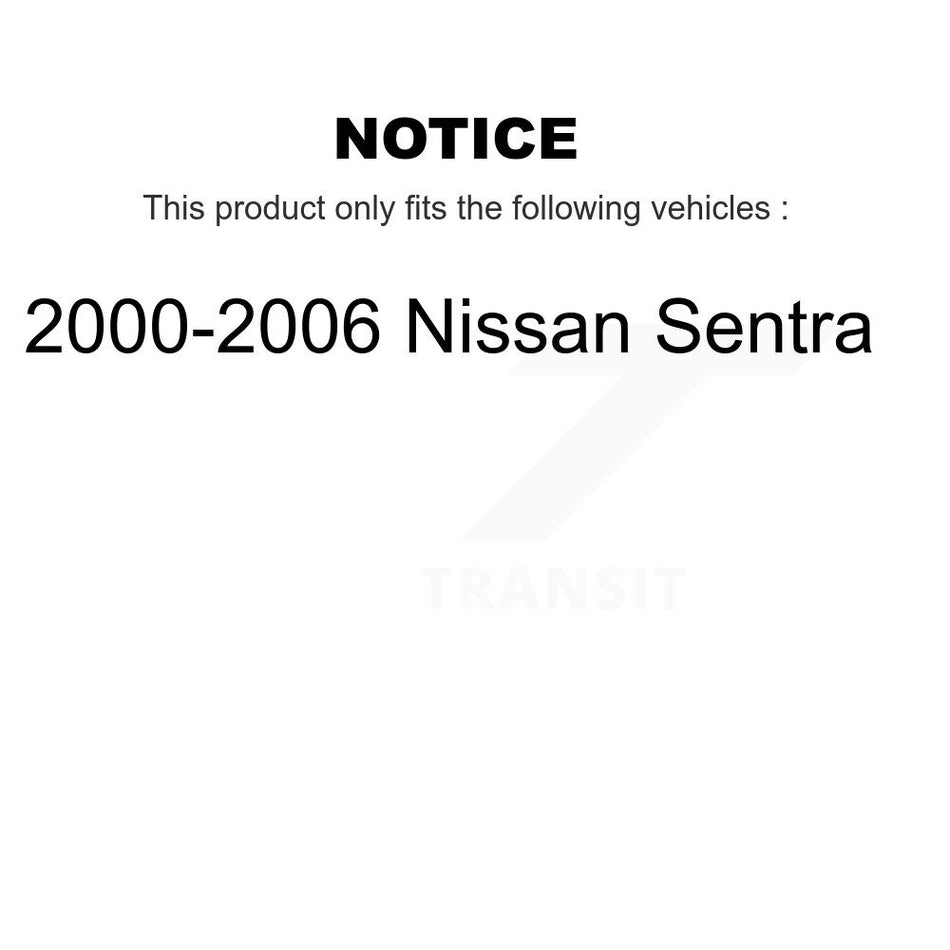 Front Rear Wheel Bearing And Hub Assembly Kit For 2000-2006 Nissan Sentra K70-101579