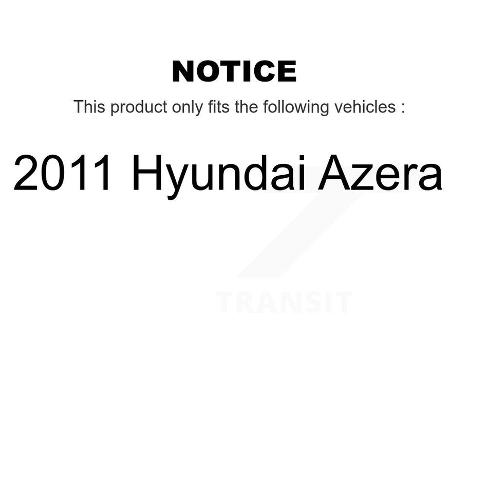 Front Rear Wheel Bearing And Hub Assembly Kit For 2011 Hyundai Azera K70-101623